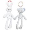Плюшевый мобиль для малыша: Кулон-комфортер с кроликом и медведем для подвешивания на кроватку