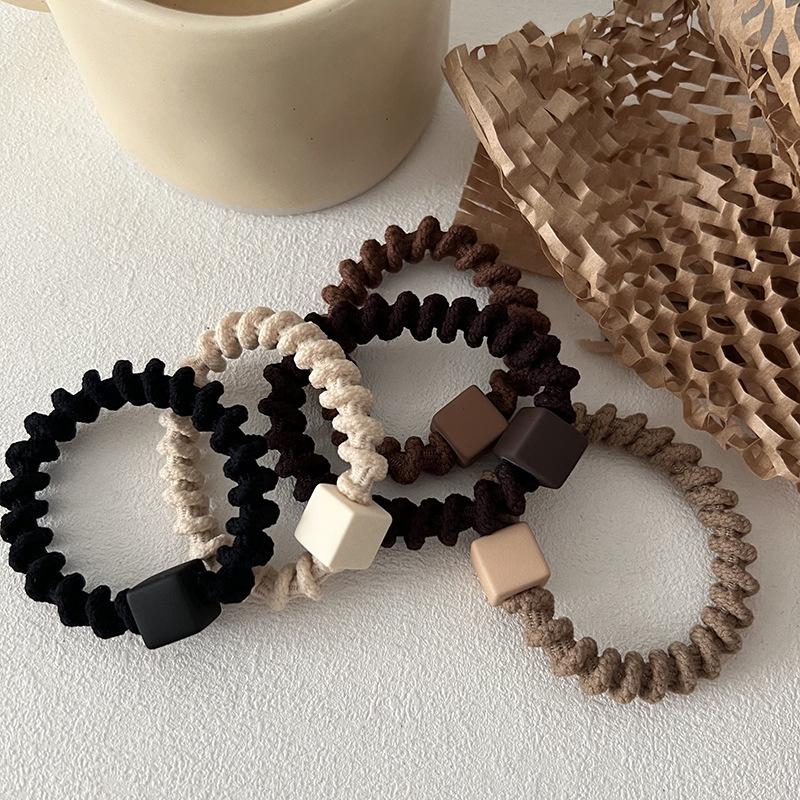 High-Elastic Spiral Anti-Slip Hair Tie for High Ponytails and Voluminous Styles