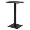 VidaXL Bistro Table Dark Ash 60x60x107 Cm 321925
