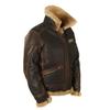 Men Jacket Long Sleeve Keep Warm Brown Coldproof Thickened Outwear for Daily Wear
