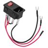 Utype Plug 10A 220V110V Блок питания Переключатель Адаптер Гнездо Модуль с Предохранителем для 3D-принтера