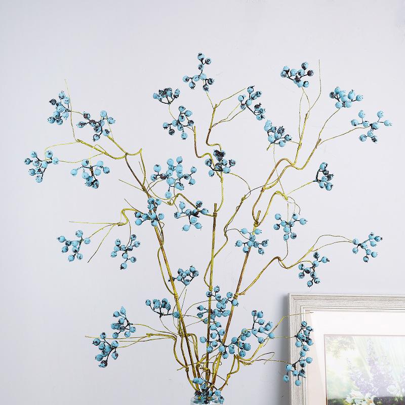 Simulation fruit 11 fork big branch fortune fruit, simulation berry rattan decorative fruit Chinese flower