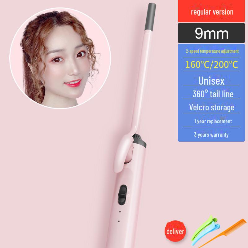 Щипцы для завивки 9 мм для тонких мужских волос и коротких, тугих женских локонов