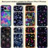 Красочная Звезда Для iPhone 17 pro Max /17 pro Полное Покрытие Наклейка Пленка-Обёртка 3D Красочная Задняя Защитная Наклейка Пленка