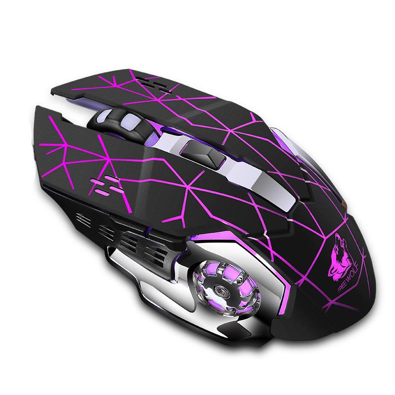 Rechargeable X8 Wireless Silent Led Backlit Usb Optical Ergonomic Gaming Mouse Quality Mouse For Pc