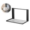 Magnetic Folding Storage Rack Wall-mounted Towel Organizer Shelf Magnetic Storage Caddy