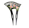 Miaomyao Hairpin Hair Ornament Japanese Style Drumstick Type Cherry Blossom Flower Black Hair Accessory Present Cross Set [Miaomyao]