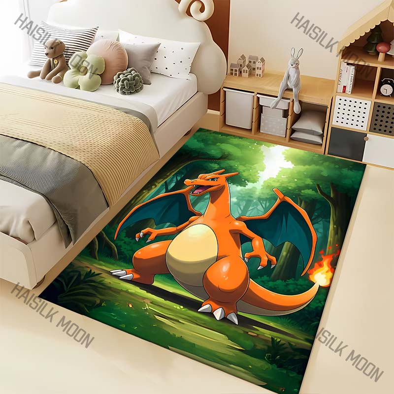 Best Seller! Pocket Monsters Charizard Carpets Bedroom Living Room Mats Kids Room Decor Carpet Crawl Mat Gift Rug Free Shipping