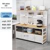 Modern Kitchen Storage Cabinet with Pegboard & Worktop