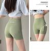 New Pocket Three-Quarter Shark Pants for Women, Summer Outdoor Thin Yoga Shorts High Waist Tummy Control Safety Pants