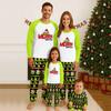 Christmas Day Prints Family Matching Long Sleeve Tops+Pants Set Family Matching Sets
