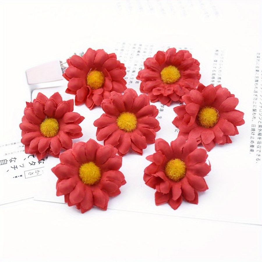30шт DIY ручной работы Подсолнечник Дейзи Моделирование Шелковый Подсолнечник Поддельные Цветочные Гирлянды Материал