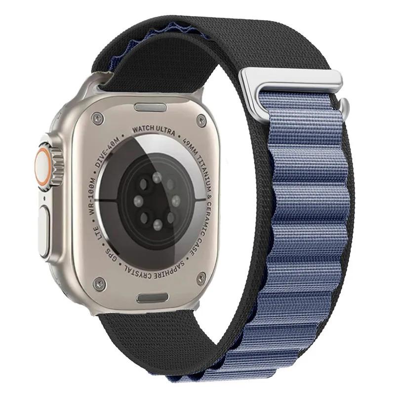 Ремешок Alpine Loop для Apple Watch Ultra 3 Ремешок 49 мм 11 10 9 8 7 46 мм 42 мм 45 мм 41 мм Нейлоновый Спортивный Браслет iWatch 6 5 SE 44 мм Ремень