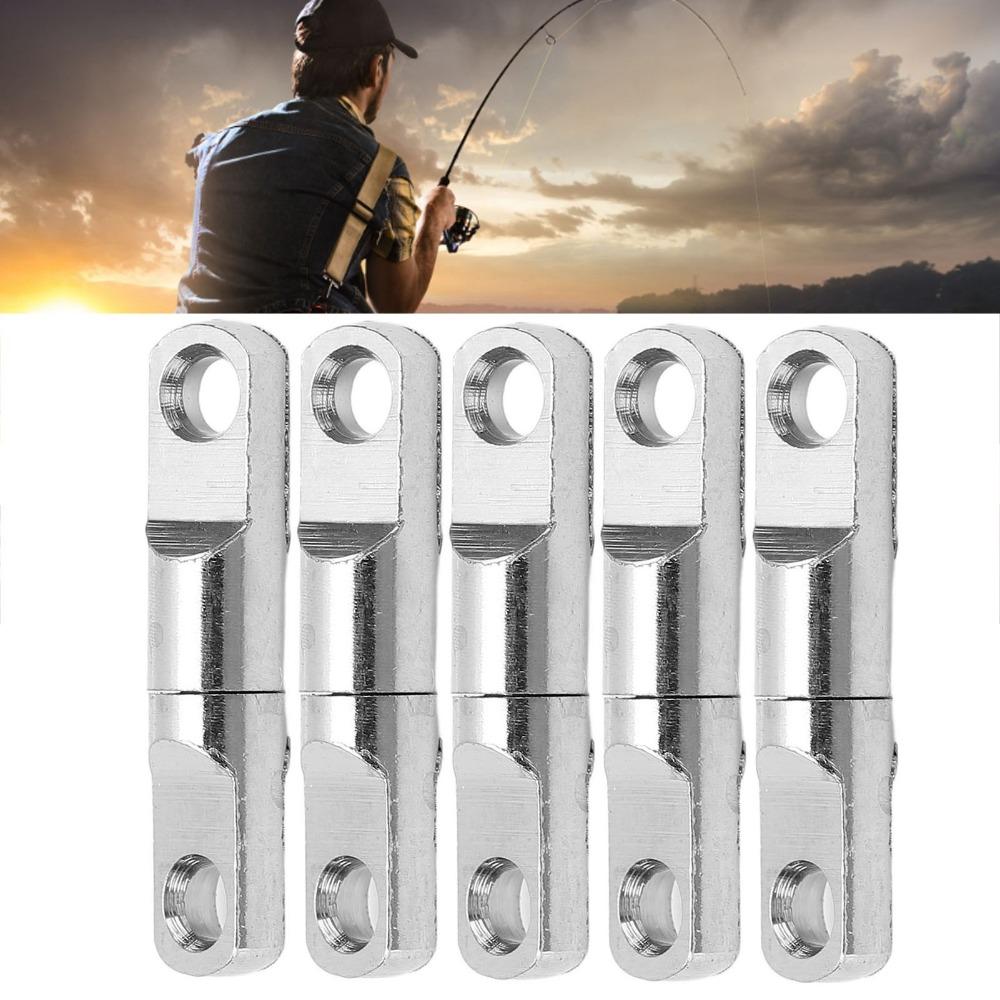 15PCS 360° Fishing Swivels Stainless Steel Swivel Connectors Bearing Swivels Fishing Accessories