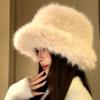 Imitation Fur Mink Fisherman Hat Women's Autumn and Winter Plush Hat High End Large Head Circumference Warm Ear Protection Mongolian Basin Hat