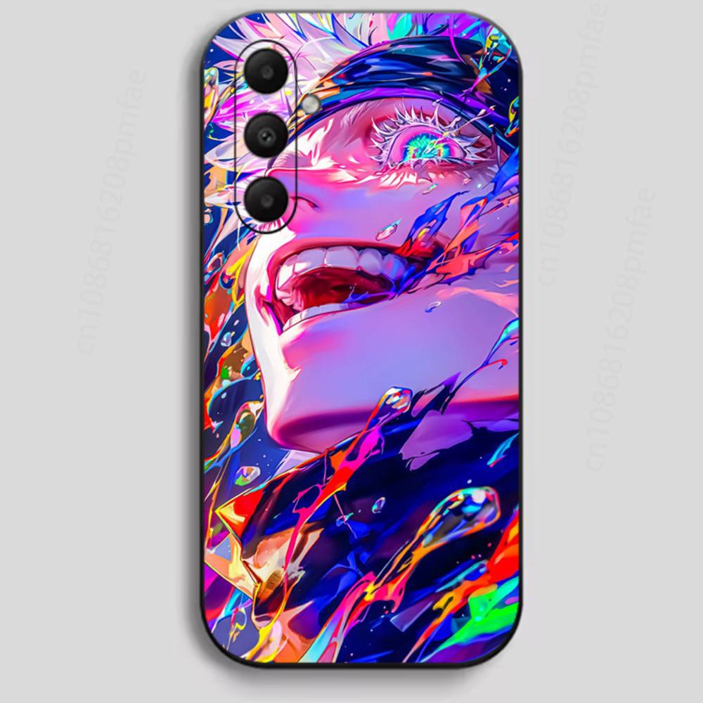 Чехол для телефона J-Jujutsu K-Kaisen G-Gojo для Samsung Galaxy A13,21s,22,31,32,40,52,71,A91 Мягкий черный корпус