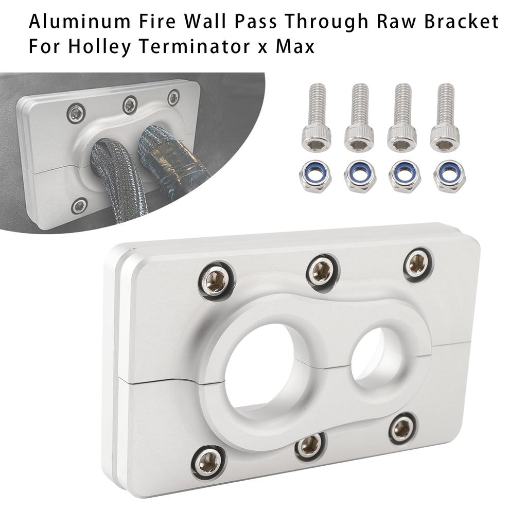 Aluminum Fire Wall Pass Through Raw Bracket For Holley Terminator X Max