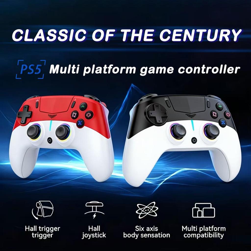 Игровой контроллер Bluetooth для PS5 2025 года: RGB-подсветка, Макропрограммирование, Встроенный микрофон
