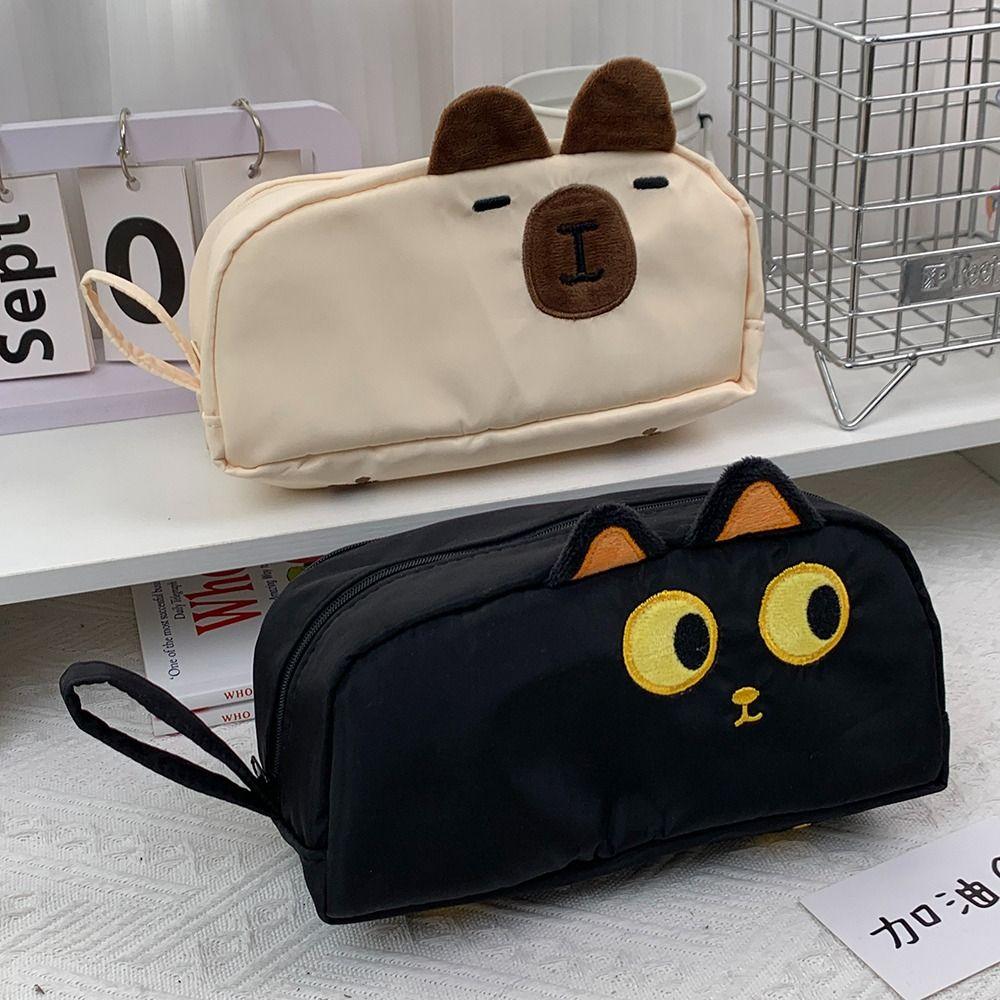 Large Capacity Pen Bag Portable Pencil Box High Quality Stationery Bag Back To School