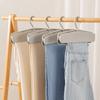 New Non-slip Pants Clip Hangers Space-Saving Traceless Clothes Clips Easy-Grip Orderly Skirt Hangers Trouser Skirt