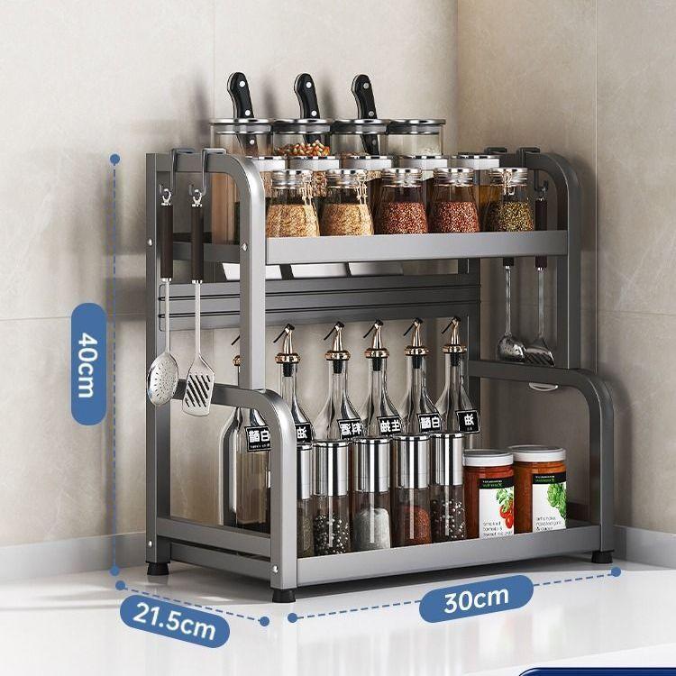 2-слойная полка для специй, стеллаж для хранения приправ, дверные банки для специй, приправы, разделочная доска, стеллажи для ножей, сливная подставка, кухонный органайзер