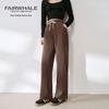 Mark Fairwhale Women's High-Waist Straight-Leg Casual Sweatpants
