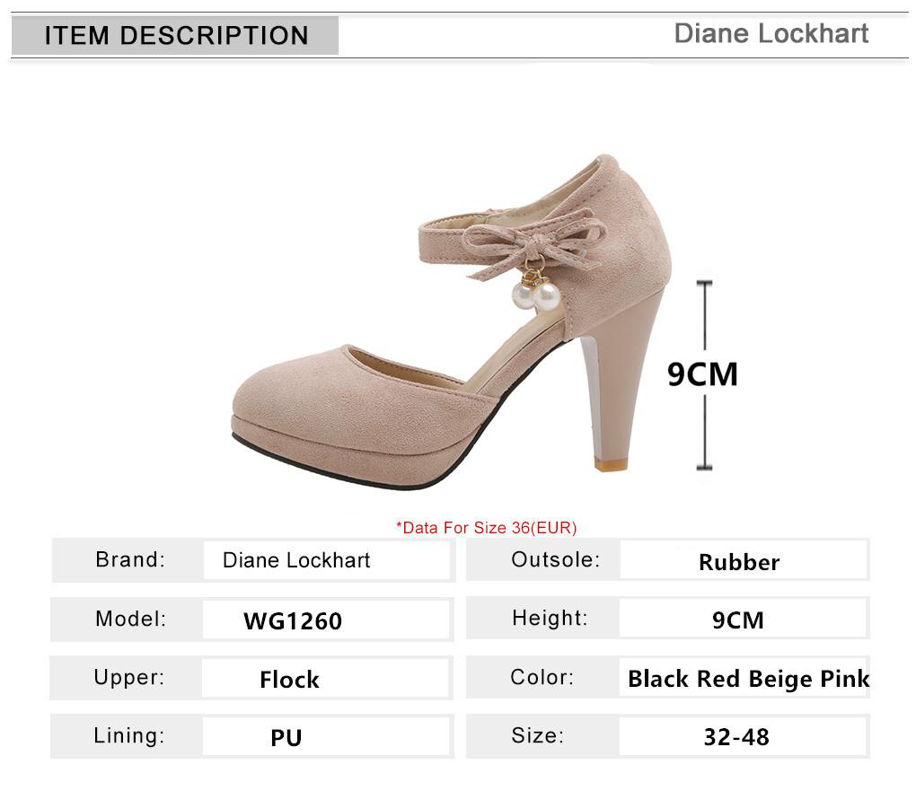 Fashion 2025 Spring New Flock Ladies Platform Mary Janes Pumps Fashion Lace Bow Thick High Heels Women's Party Wedding Woman Shoes