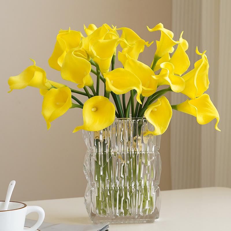 1 шт./пакет, украшение для дома, высококачественная имитация мини-каллы, поддельные цветы для праздничного торжества, свадебный букет