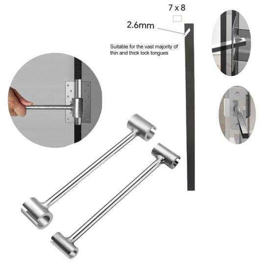 Инструмент для регулировки дверных петель Универсальный Легкий Противоугонный Зазор дверной петли Использование Двусторонняя конструкция Регулировочный ключ