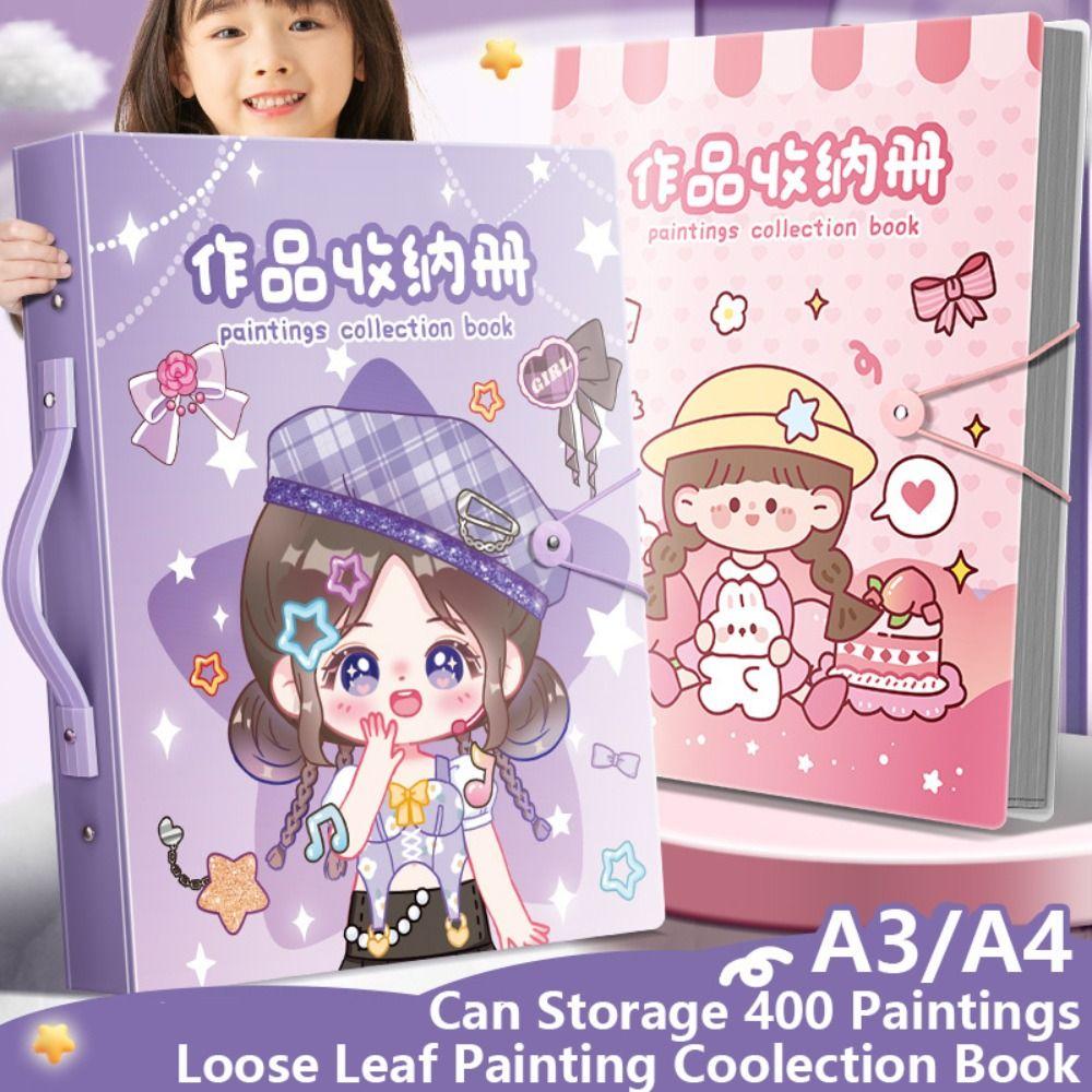 Сумка-органайзер для хранения листов для рисования A3/8K, фотоальбом, органайзер для бумаги для рисования, школьный, офисный