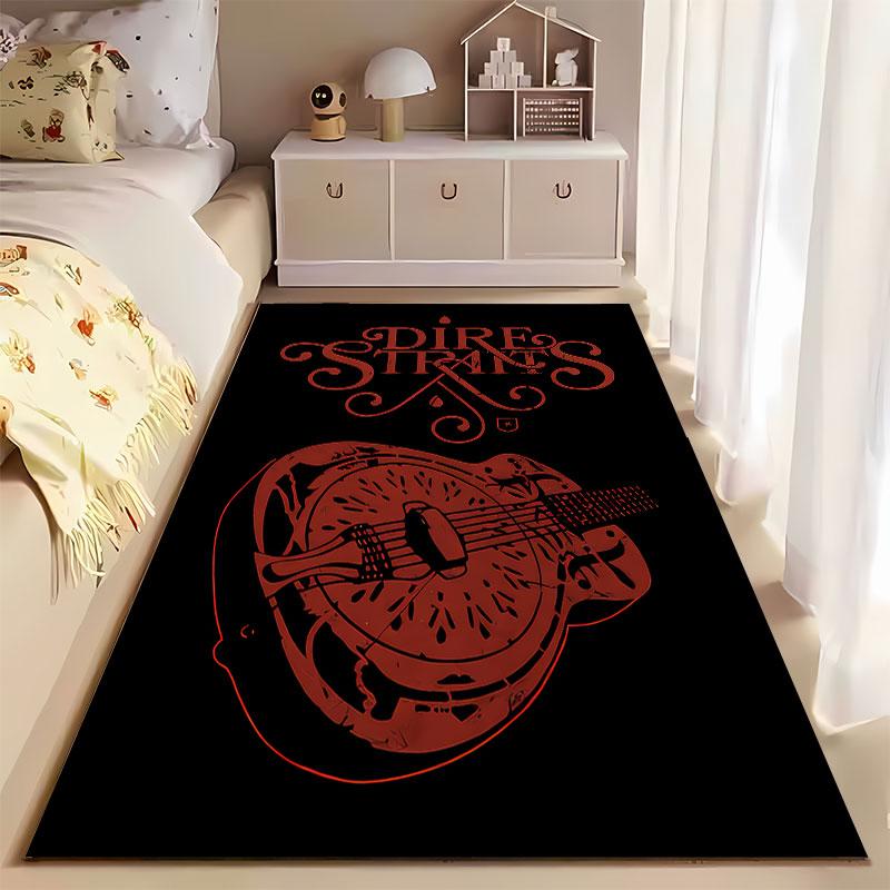 Dire Straits Guitar Design suitable as a non-slip mat for the living room or bedroom sofa