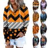 Womens Hooded Button Collar Drawstring Hoodies Pullover Sweatshirts Casual Long Sleeve Tops Shirts
