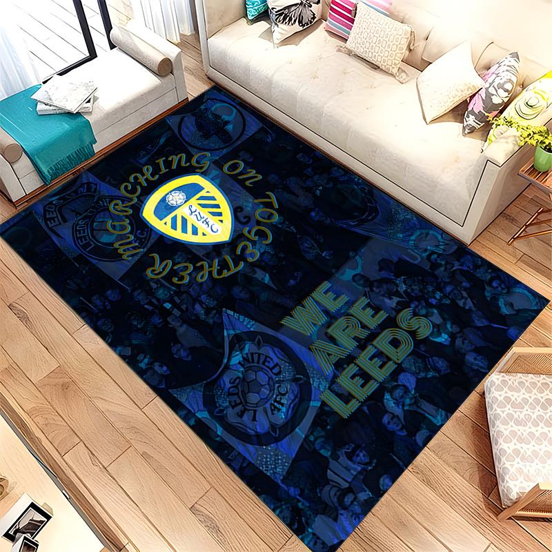Leeds United Football Club (19) Rug Suitable For Living Rooms Bedrooms Computer Rooms Dining Areas And Placement Under Tables And Chairs Also An Ideal