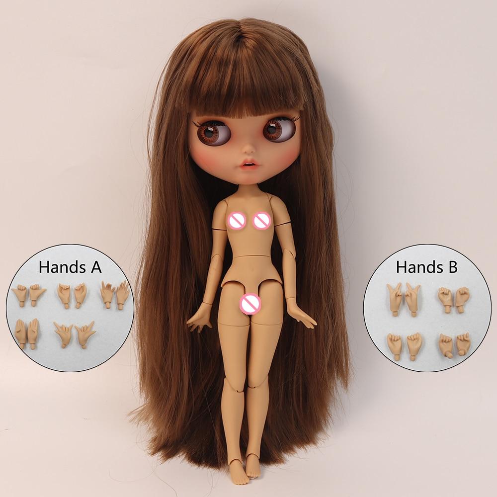 Кукла ICY blyth 1/6, кукла BJD, шарнирное тело, коричневая кожа, матовое лицо, 30 см, игрушка в подарок, аниме для девочек SD