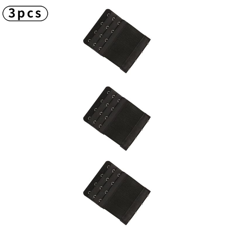3pcs Bra Extenders Elastic Buckle Extension Intimates Accessories