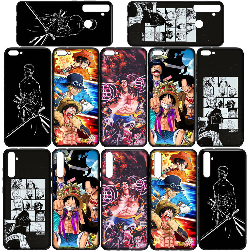 Phone Case for iPhone 17 15 16 Plus Redmi Note 14 12 11 13 Pro Max Huawei P30 P20 Lite OPPO A60 A40 A80 A18 A16 A54 Roronoa Zoro Luffy One Piece Cover
