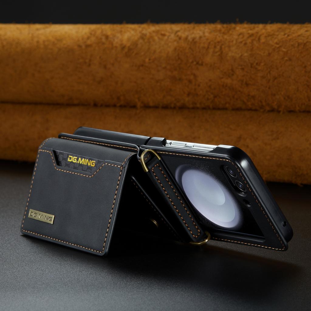 Для samsung z flip 5 противоударный кожаный чехол-кошелек для Samsung Galaxy Z Flip 5 Flip5 Zflip5 слот для карт защитный чехол Capa