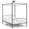 Four-Poster Bed Frames - VIDAXL - Black - 120 X 200 Cm - Exquisite Design