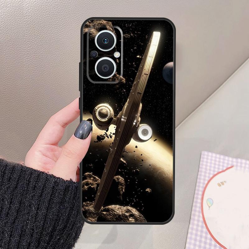 Чехол Art Funda Космический корабль для OPPO Reno 11 12 13 14 Pro 11F 12F 13F 14F 7 8 Lite Чехол OPPO Find X9 X6 X5 X8 Pro