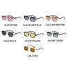 Punk Polygon Sunglasses Large Frame Multicolor Eyewear Fashion Double Beam Sun Glasses  Outdoor
