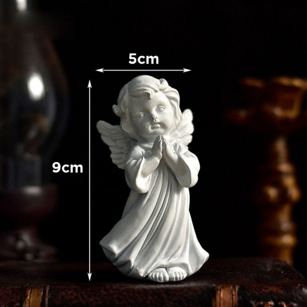 Resin Crafts European Style High Quality Sculpture Flower Fairy Angel Figurine Desktop Ornaments