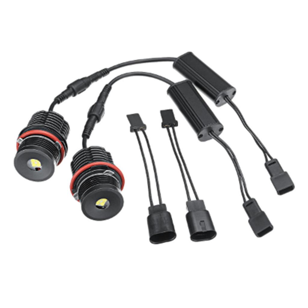 Высокая мощность белый 6500K 40 Вт/шт. светодиодный ангельские глазки Halo кольцо маркер замена лампы для BMW E39