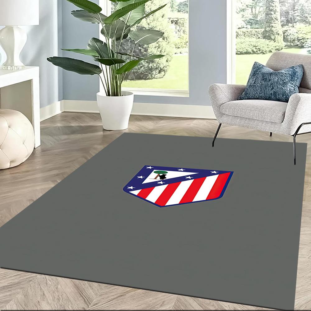 Atletico Madrid Area Rug Suitable For Study Room Bedrooms Game Room Decorate Room Antislip Carpet Decorate Offices Spiritual Gift