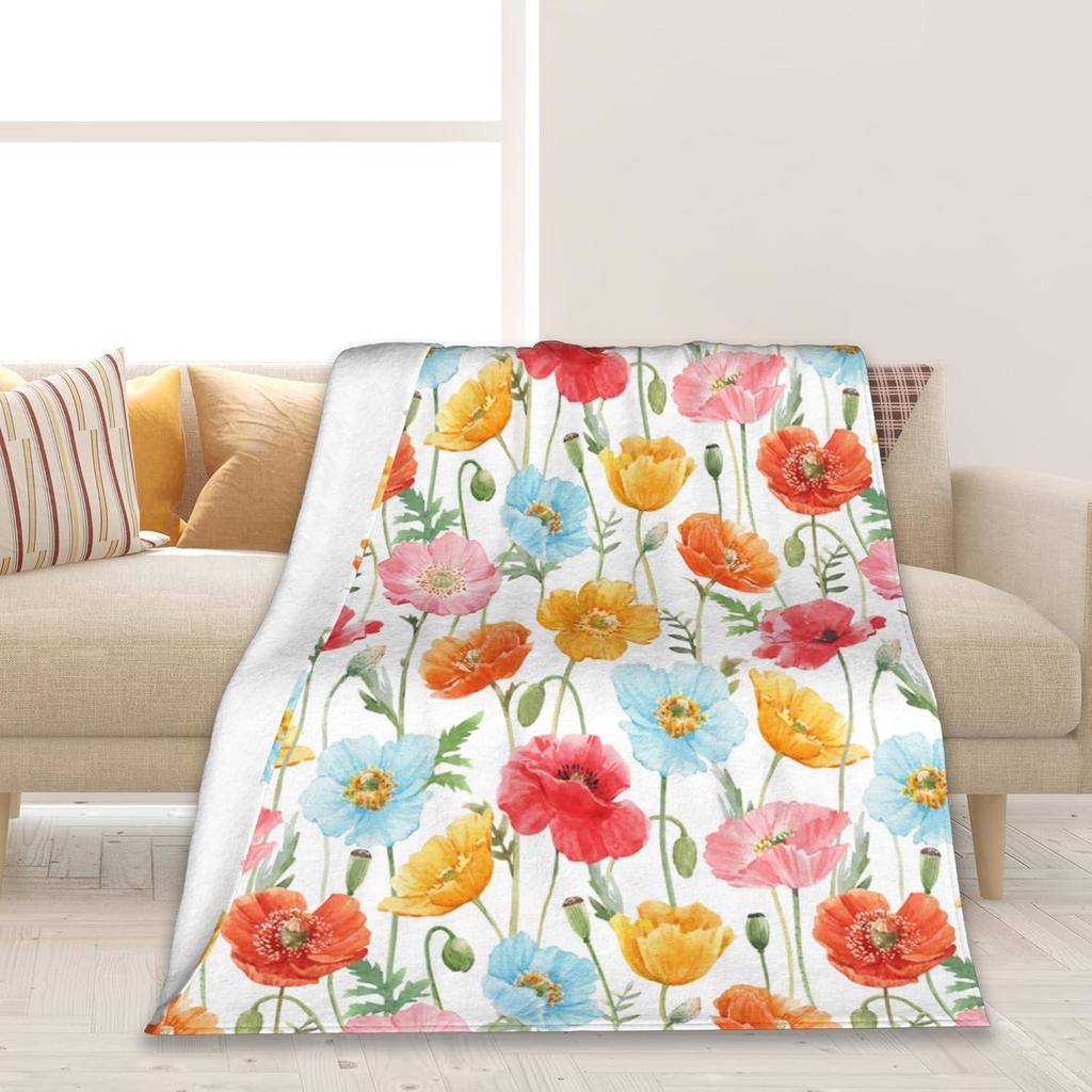 GUOYU Blanket Blanket Japanese Style Cute Pink Sushi Rolls Blankets Warm Lightweight Throw Blanket AllSeason for Couch Bed Man Women Girl