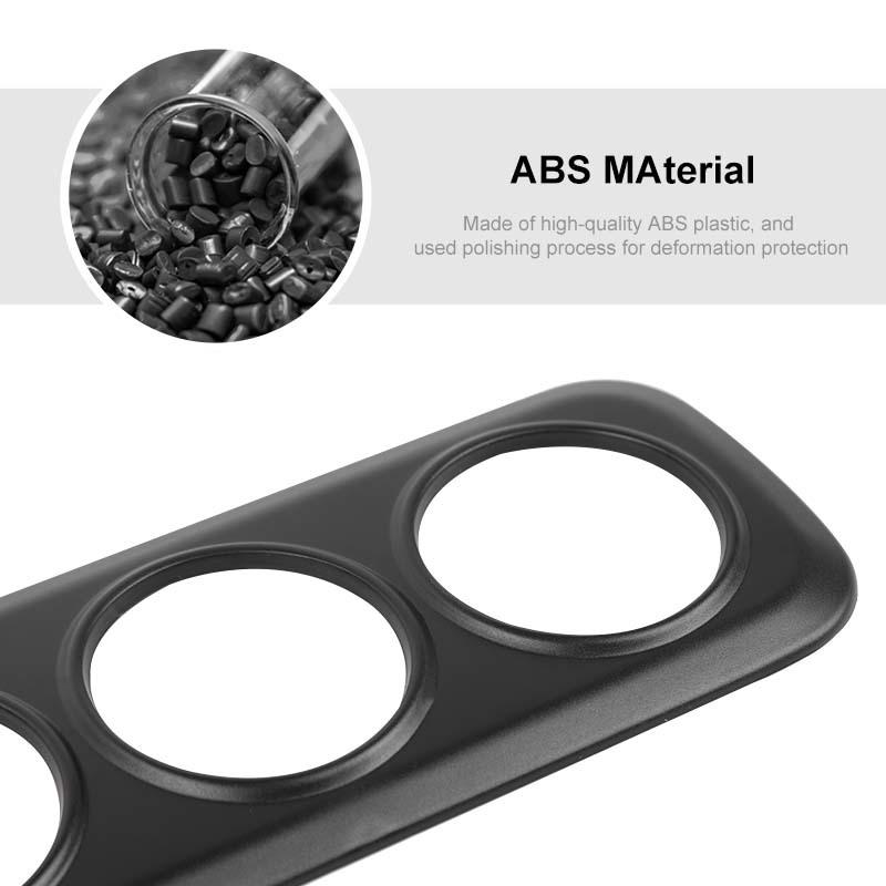 ABS Rear Fog Lampshade Guards Lamp Protector For Ford Suzuki Jimny 2007-2017 Exterior Accessories, Smocked Black