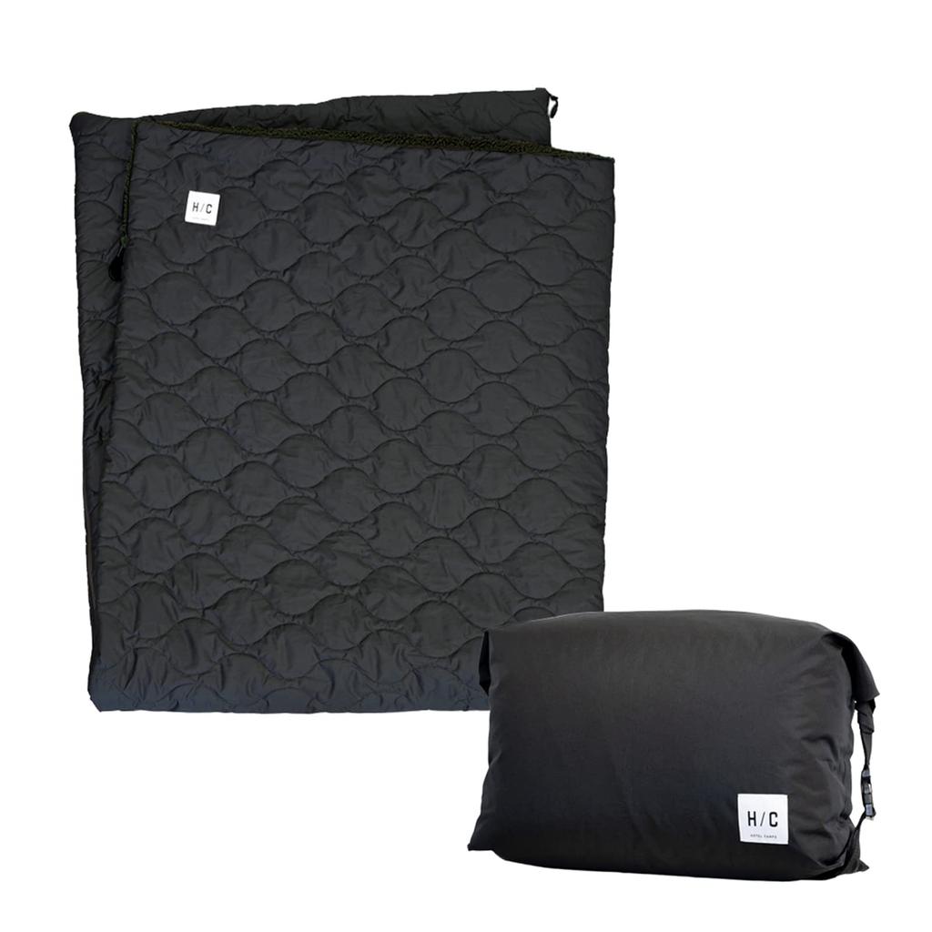 HOTEL CAMPS Outdoor Hot Blanket Sleeper 5 Layer Insulation Al Flint Reversible Washing Sleeping Bag x (Черный Черный)