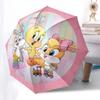1pc Looney Tunes Umbrella with Plastic Handle,Cartoon Pattern,Suitable for All Seasons Multi-functional Umbrella443