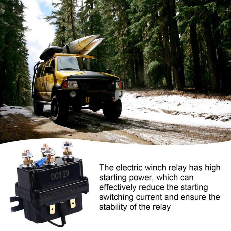 Winch Solenoid Contactor Relay Practical Winch Control Winch Controller Sturdy Electric Winch Relay Automotive Relays Kit For