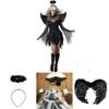 Halloween Womens Dark Angel Devil Costume Fancy Dress Ghost Bar Party Cosplay