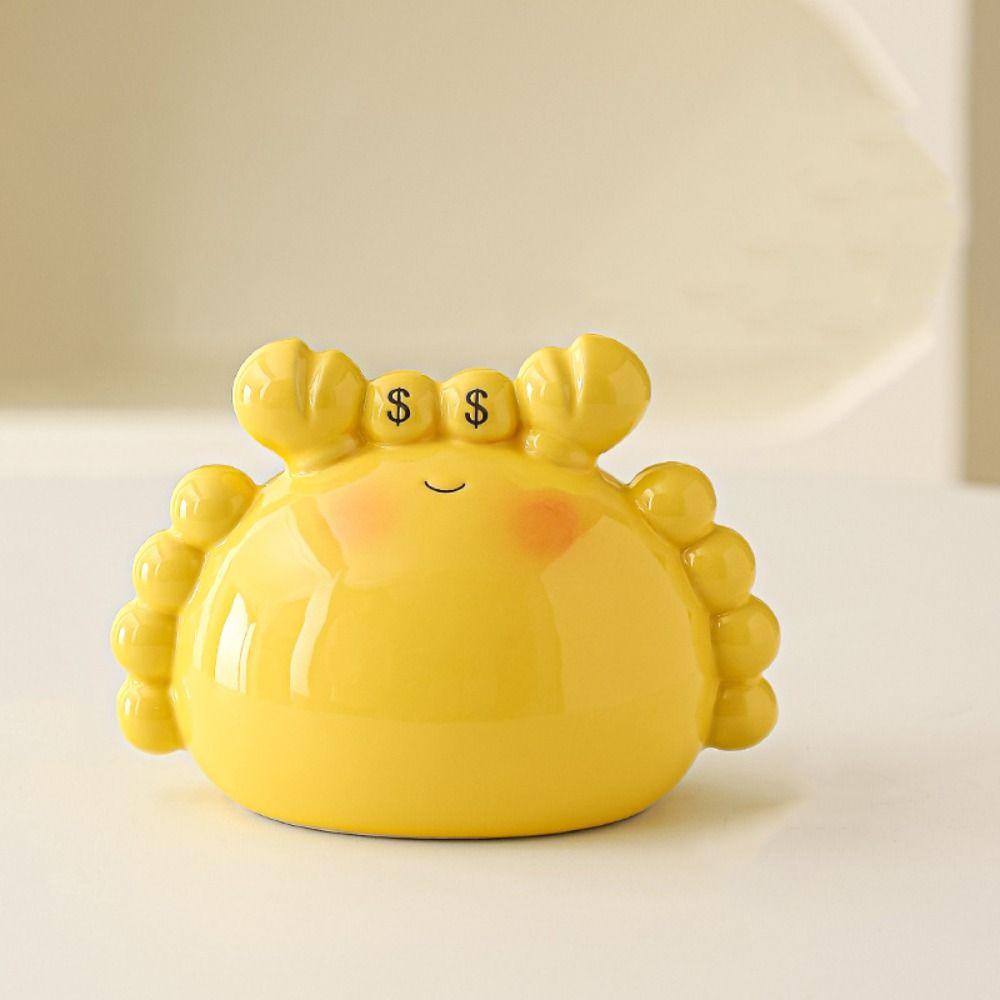 Ceramics Cartoon Crab Money Box Large Capacity Money Boxes Saving Box Children Use